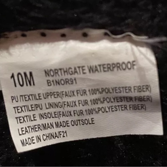 JBU By Jambu Northgate Waterproof Boots Women’s 10M Black Lace Up Faux Fur Lined - Picture 6 of 6